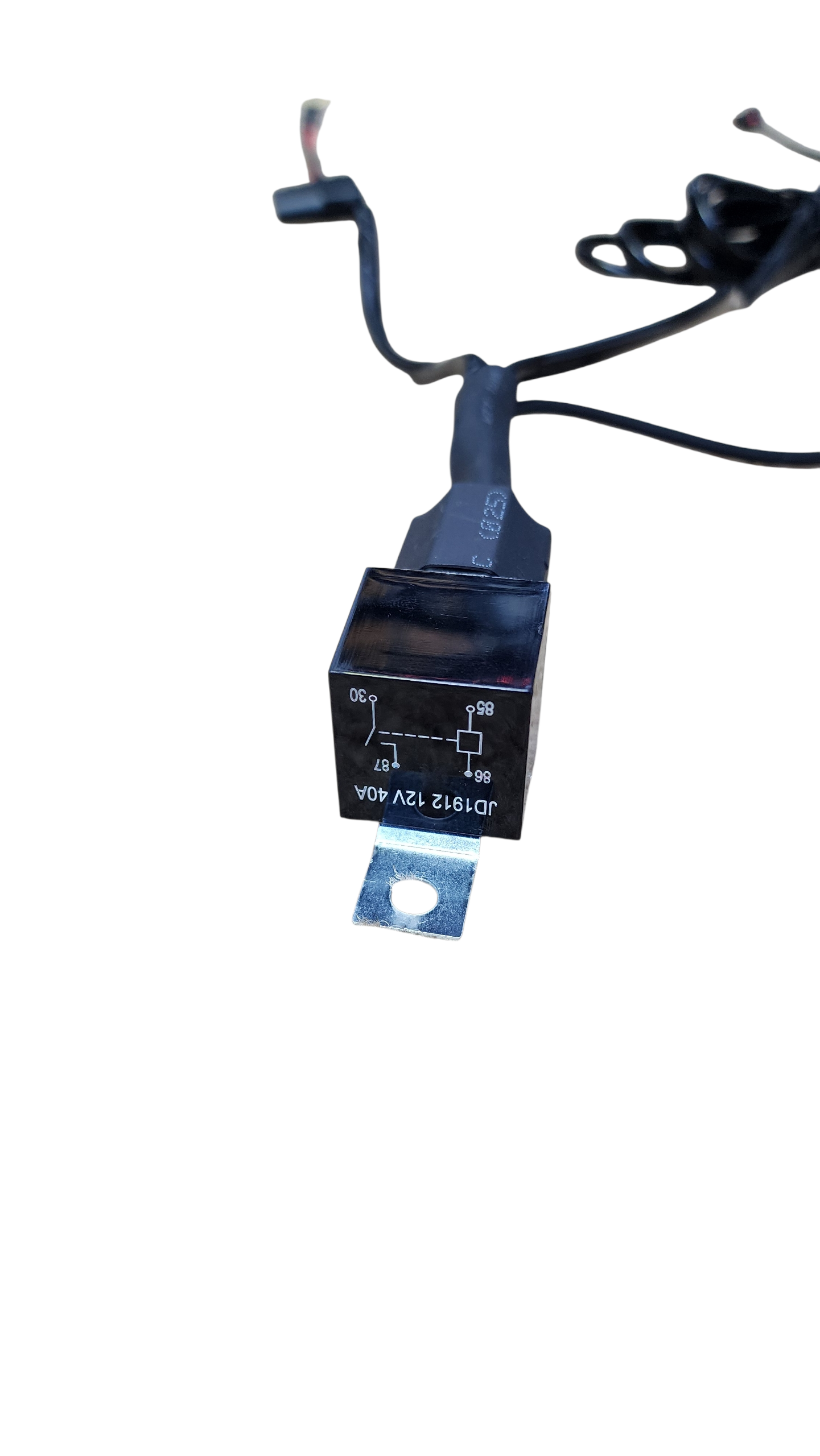 10ft 16 AWG Relay Wiring Harness with  On/Off LIGHTED WHIP Rocker Switch (1 lead) 2 pin DT connectors