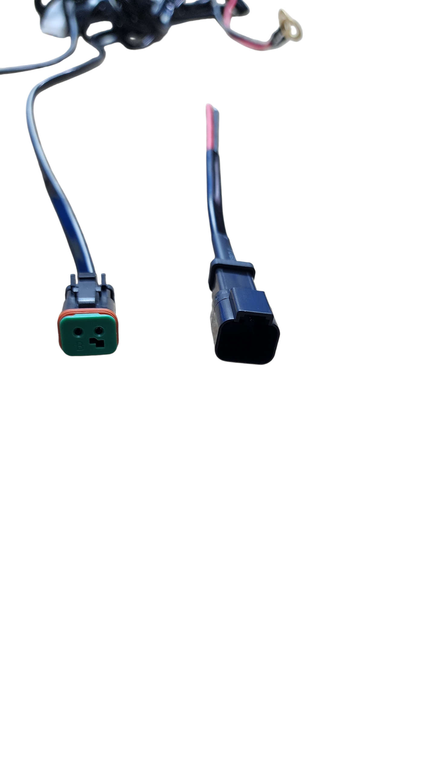 10ft 16 AWG Relay Wiring Harness with  On/Off LIGHTED WHIP Rocker Switch (1 lead) 2 pin DT connectors