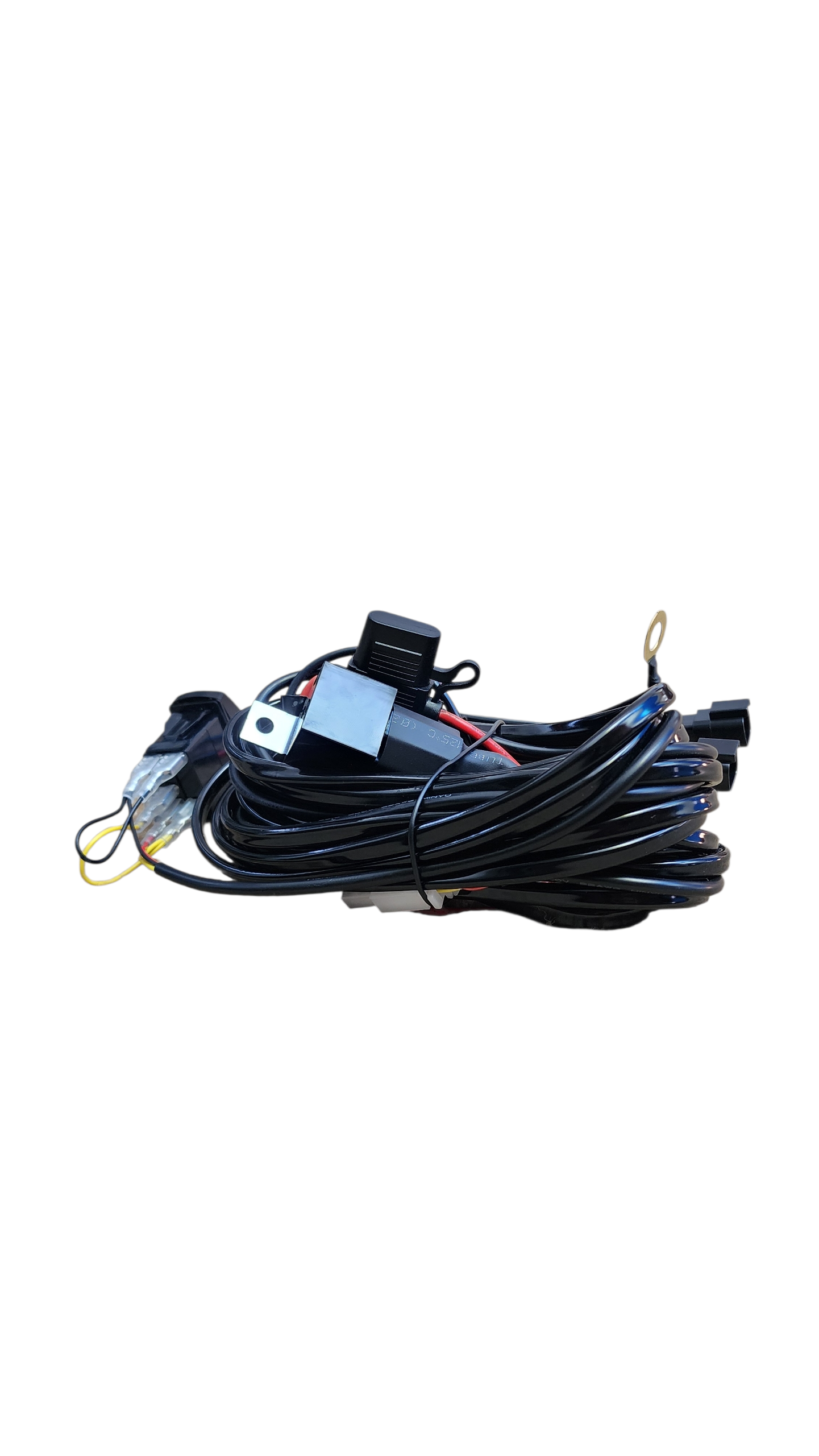 10ft 16 AWG Relay Wiring Harness with On/Off LED WORK LIGHTS  Rocker Switch (2-leads) 2 pin DT connectors