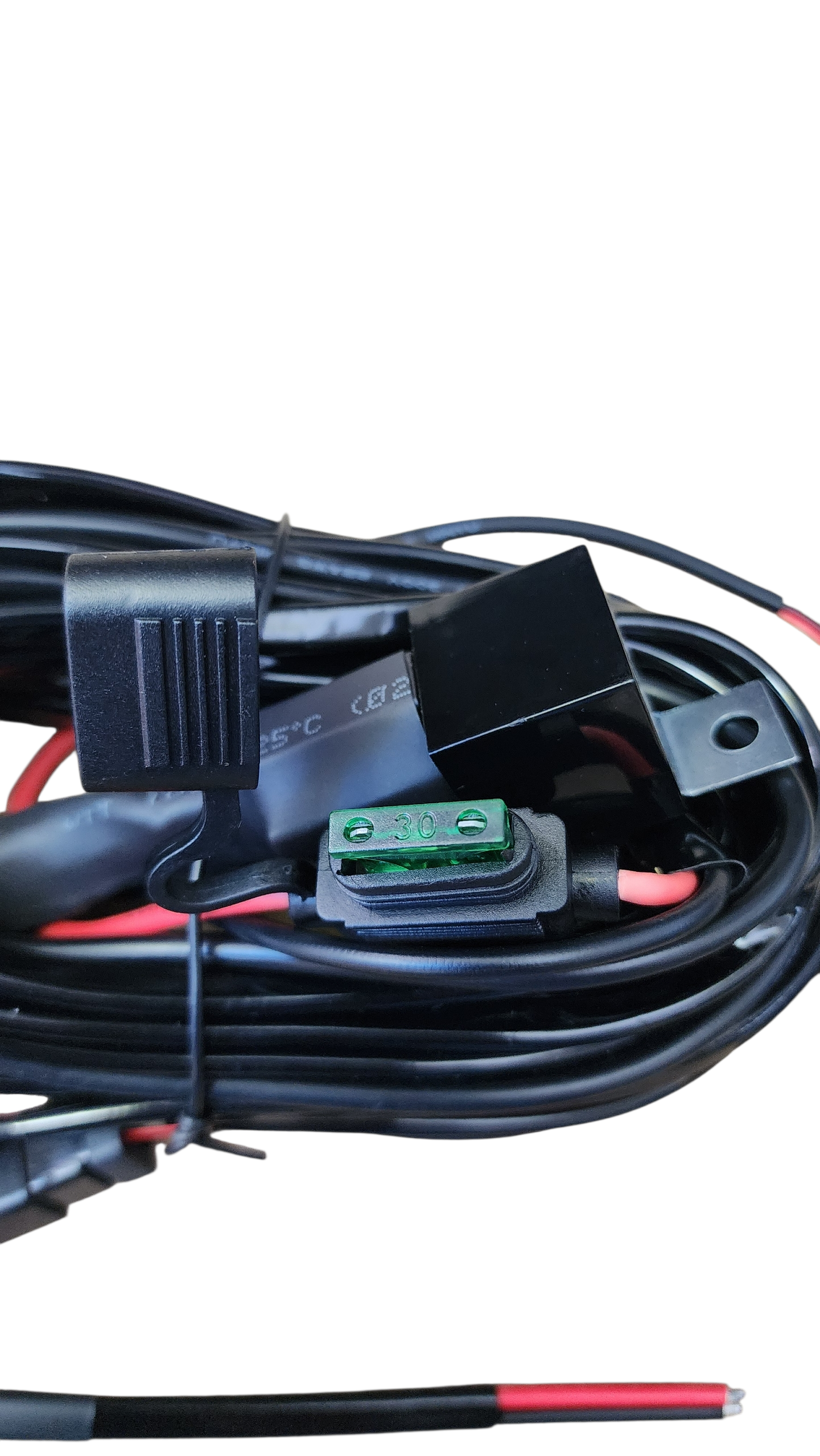 10ft 16 AWG Relay Wiring Harness with On/Off LED WORK LIGHTS  Rocker Switch (2-leads) 2 pin DT connectors