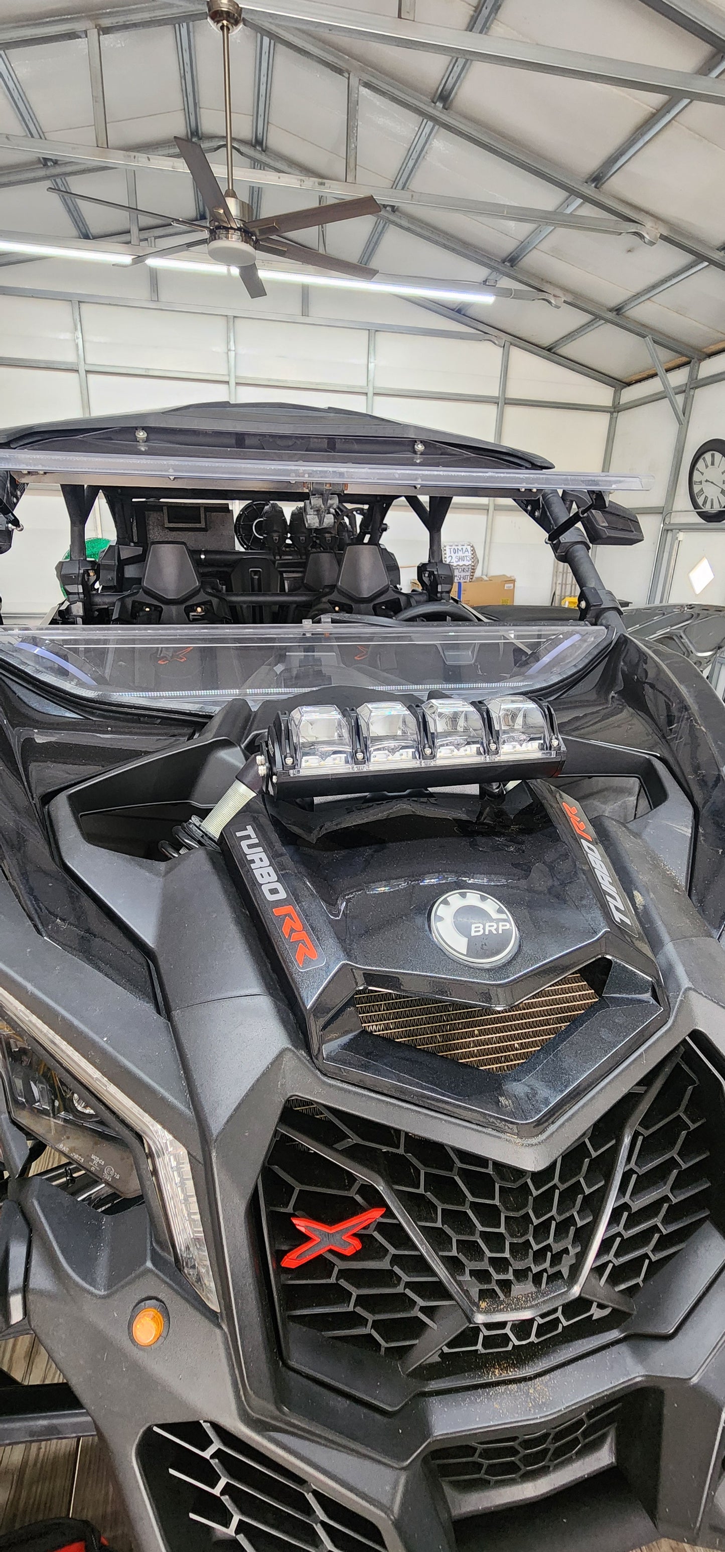 Bracket mount for 2017+ CAN-AM Maverick X3 shox tower ICONIK SPECTRA 12" 130W LED Light Bar