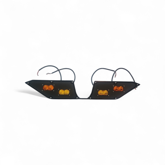 2024+ CAN-AM Maverick R rear fascia chase light panel for 4 2L LED lights.