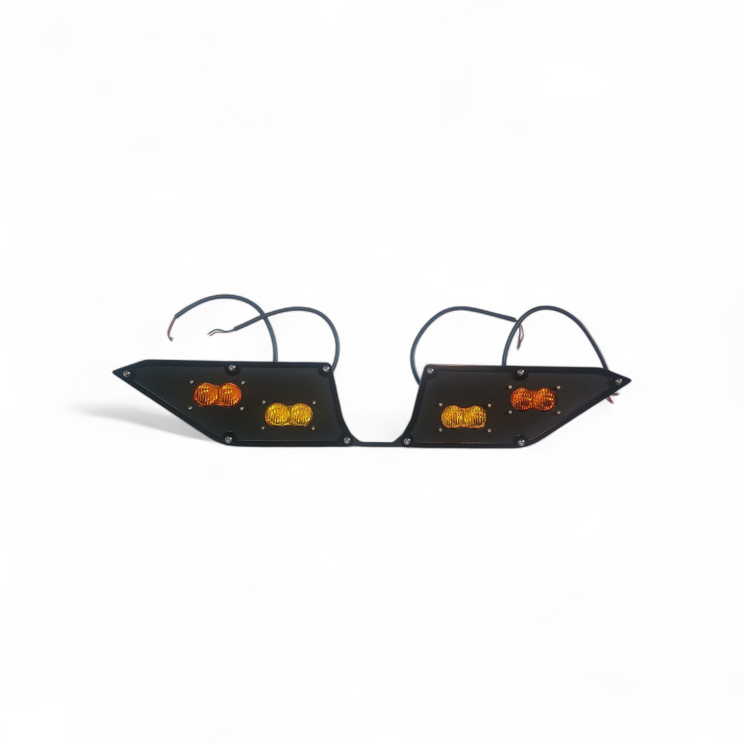 2024+ CAN-AM Maverick R rear fascia chase light panel for 4 2L LED lights.