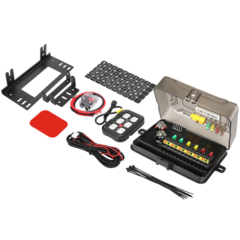 6 Gang RGB Switch Panel With Bluetooth APP Toggle/ Momentary/ Pulsed Mode Supported