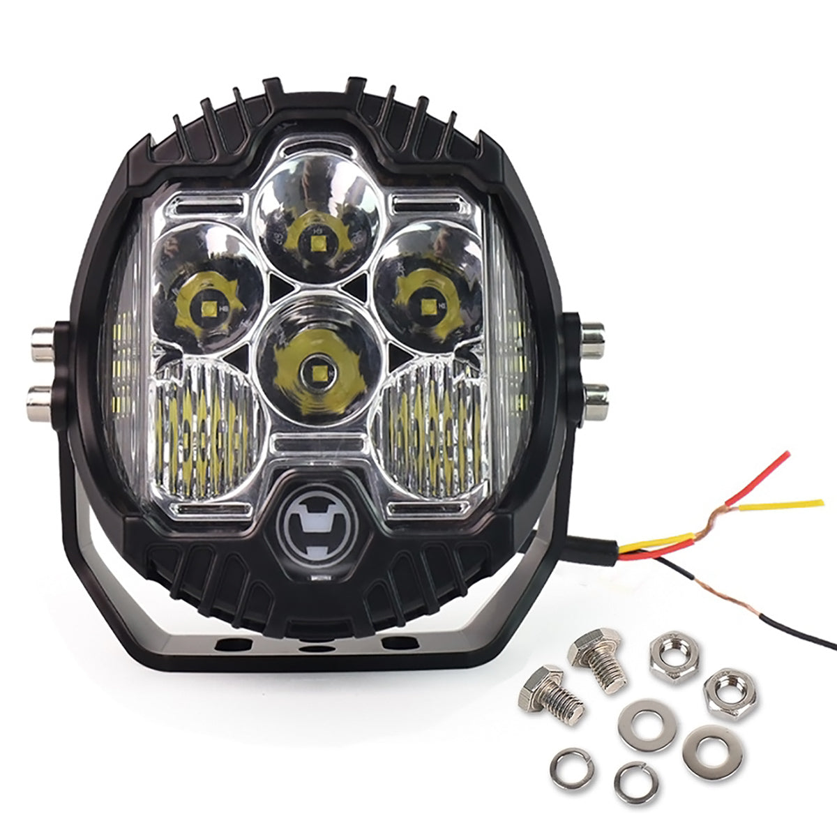 6L 12V 5" Round LED Work Light White/Yellow DRL Driving Fog Lamp Off Road LED Light For Jeep Truck 4x4 Cars SUV UTV RZR CAN-AM HONDA YAMAHA POLARIS KAWASAKI 