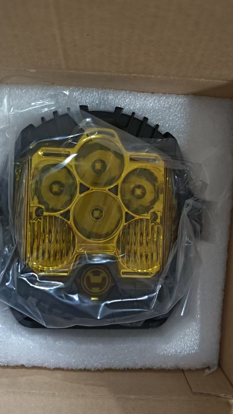 6L 12V 5" Round LED Work Light White/Yellow DRL Driving Fog Lamp Off Road LED Light For Jeep Truck 4x4 Cars SUV UTV RZR CAN-AM HONDA YAMAHA POLARIS KAWASAKI 