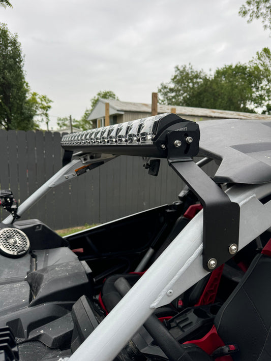 Bracket mounts for 2017+ Can-Am Maverick X3 ICONIK SPECTRA 42" 520W LED Light Bar