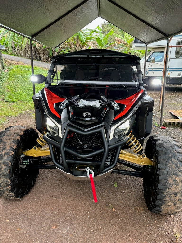 ICONIK OVERLAND Side Mirrors With LED Lights 1.75 - 2' Polaris RZR XP Pro R Turbo R Pro XP Pro S Can-Am Maverick X3 Maverick R Honda