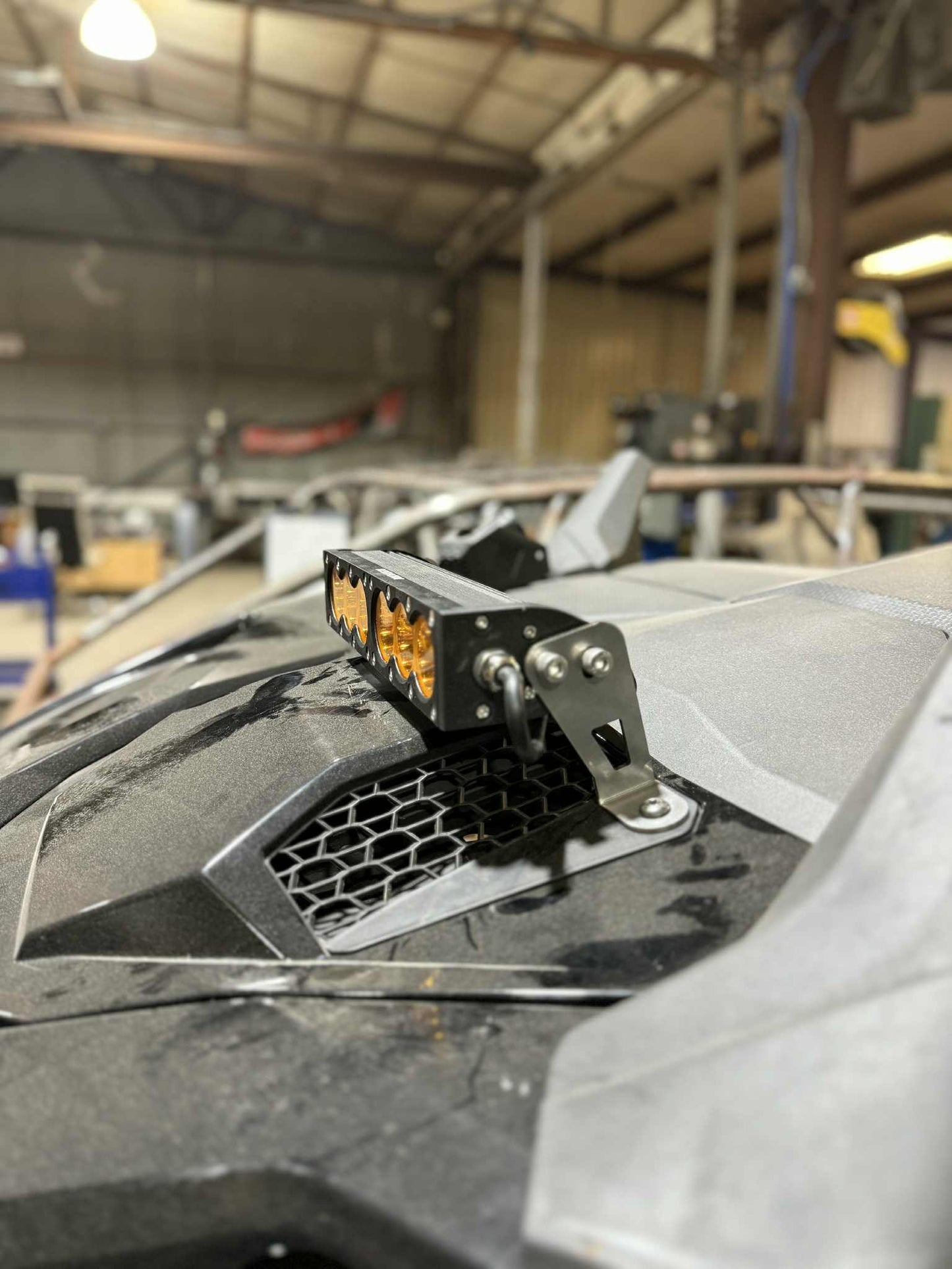 12" ICONIK VORTEX hood bracket mounts for 2025+ Polaris RZR Pro R, Pro S, and Pro XP