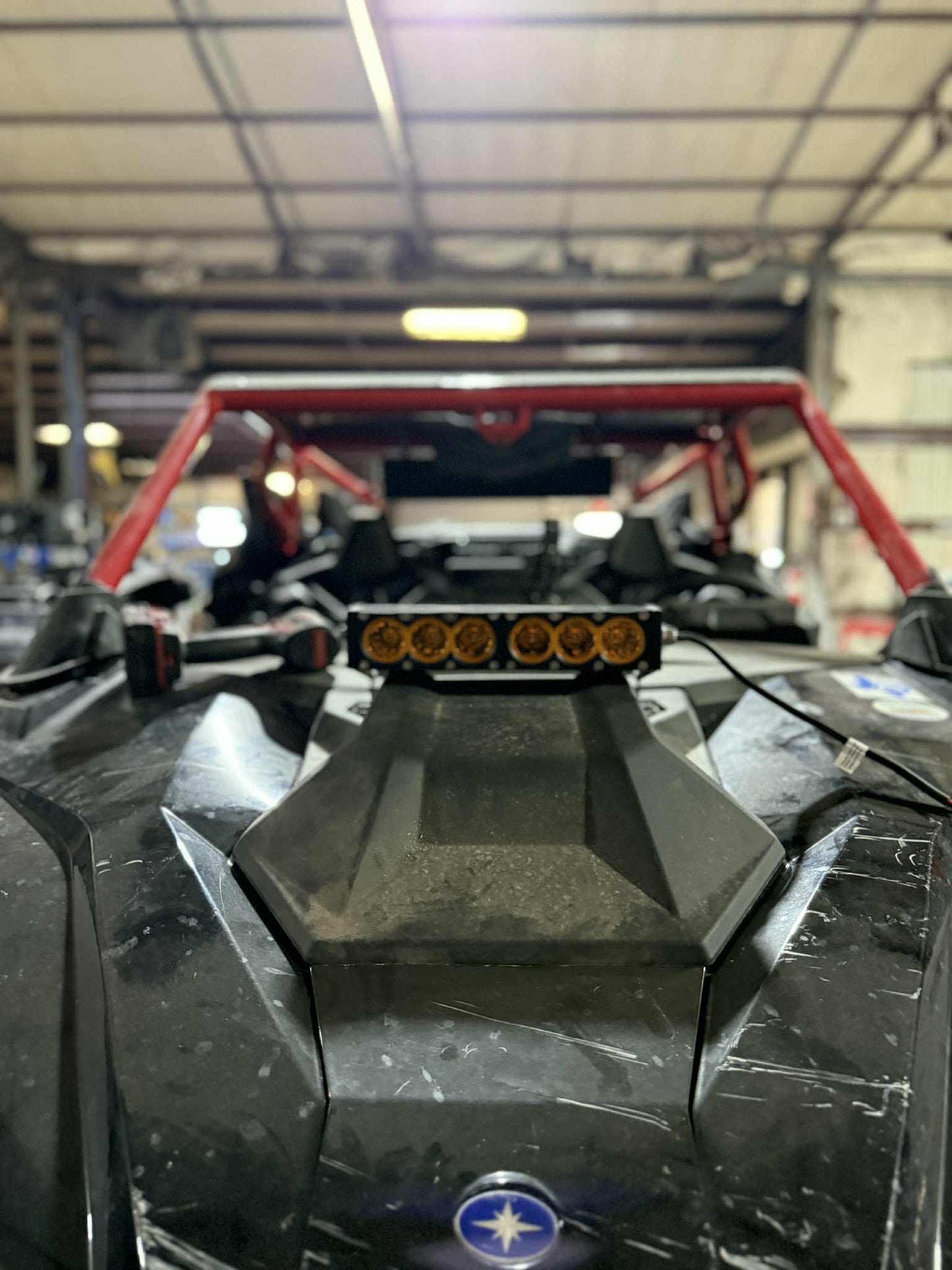 12" ICONIK VORTEX hood bracket mounts for 2020-2024 Polaris RZR Pro R, Turbo R, and Pro XP