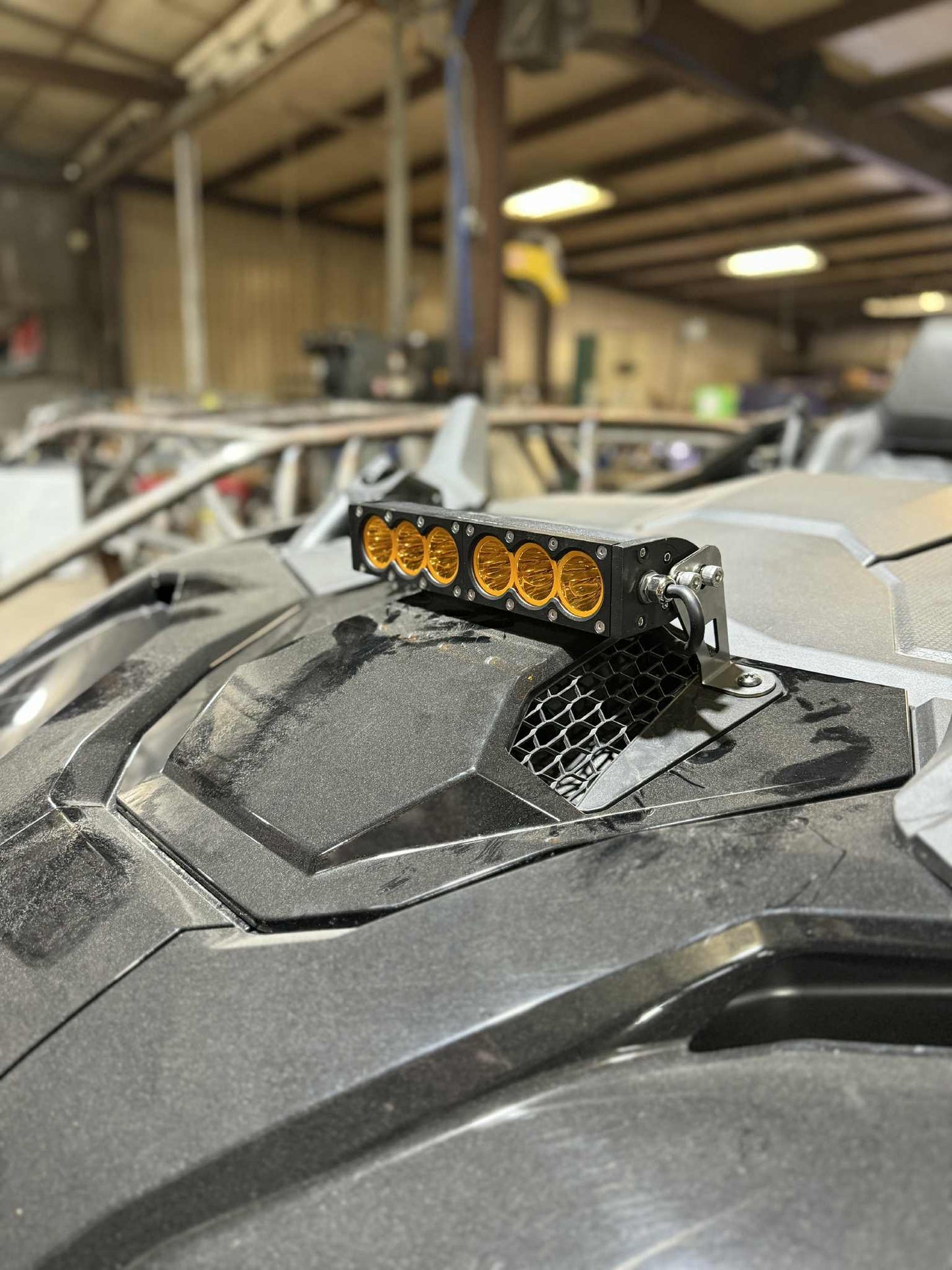 12" ICONIK VORTEX hood bracket mounts for 2025+ Polaris RZR Pro R, Pro S, and Pro XP