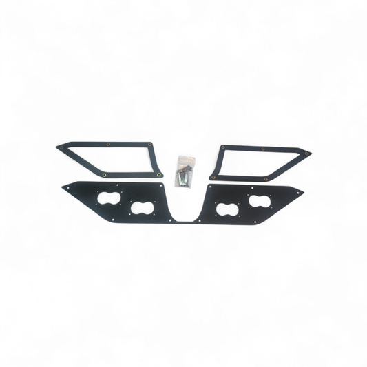 2024+ CAN-AM Maverick R rear fascia chase light panel for 4 2L LED lights.