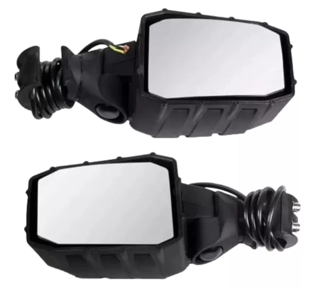 ICONIK OVERLAND Side Mirrors With LED Lights 1.75 - 2' Polaris RZR XP Pro R Turbo R Pro XP Pro S Can-Am Maverick X3 Maverick R Honda