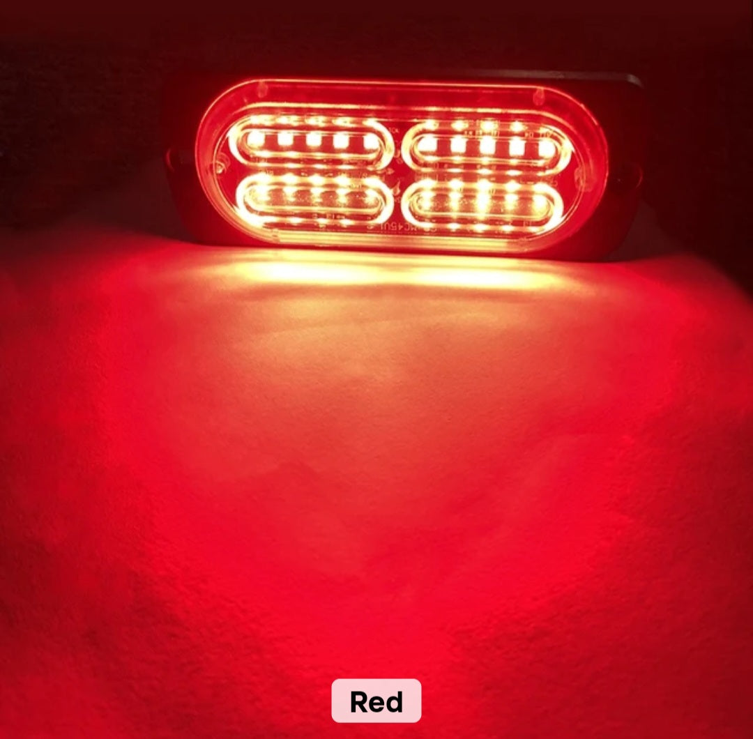 Chase bar 20 LED Strobe Lights, 18 Flash Modes Flashing Strobe Light Bar multiple colors For ATV/UTV Car Truck Van Construction Off Road Vehicle Trailer