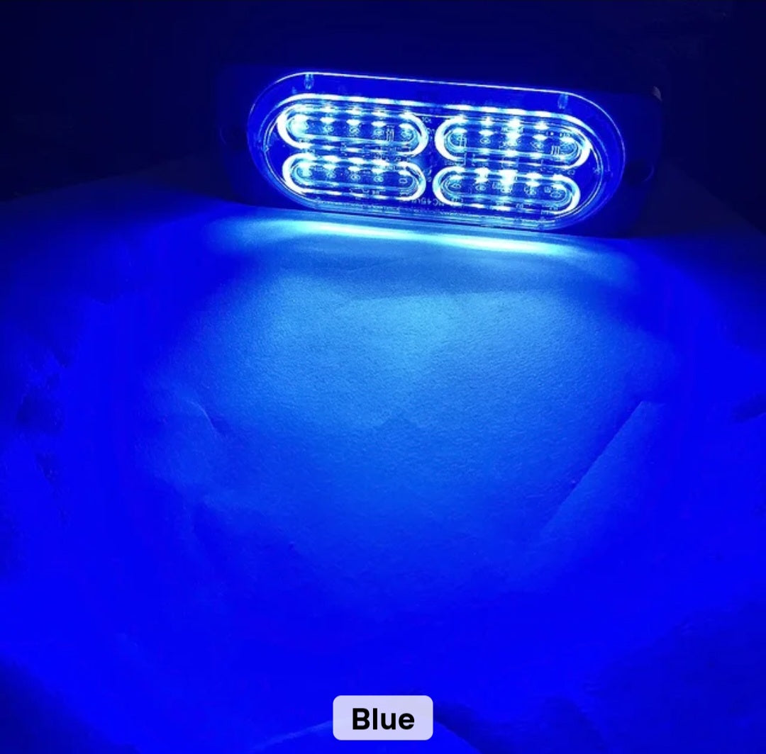 Chase bar 20 LED Strobe Lights, 18 Flash Modes Flashing Strobe Light Bar multiple colors For ATV/UTV Car Truck Van Construction Off Road Vehicle Trailer