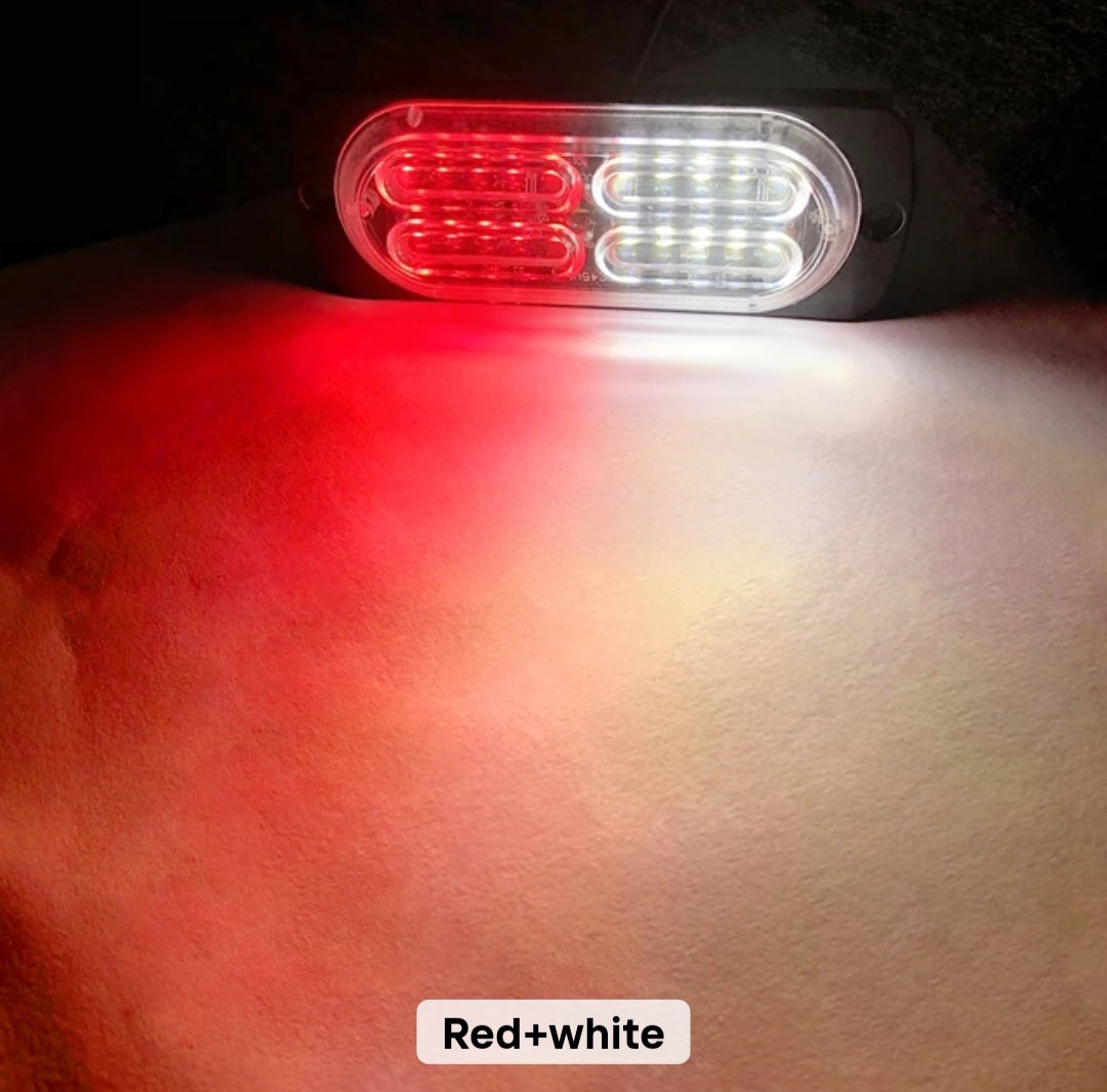 Chase bar 20 LED Strobe Lights, 18 Flash Modes Flashing Strobe Light Bar multiple colors For ATV/UTV Car Truck Van Construction Off Road Vehicle Trailer