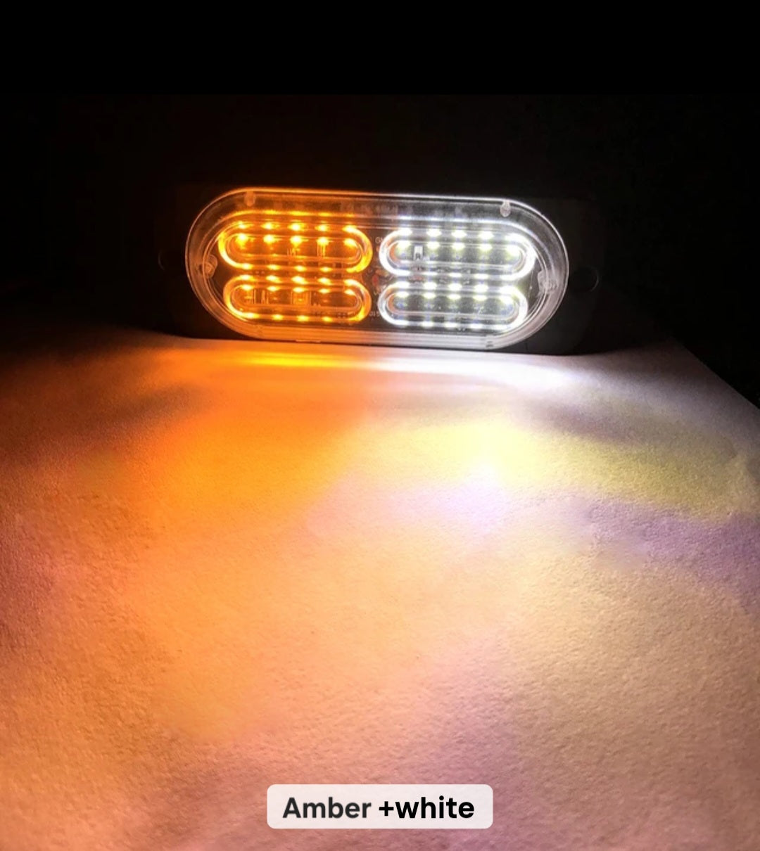 Chase bar 20 LED Strobe Lights, 18 Flash Modes Flashing Strobe Light Bar multiple colors For ATV/UTV Car Truck Van Construction Off Road Vehicle Trailer