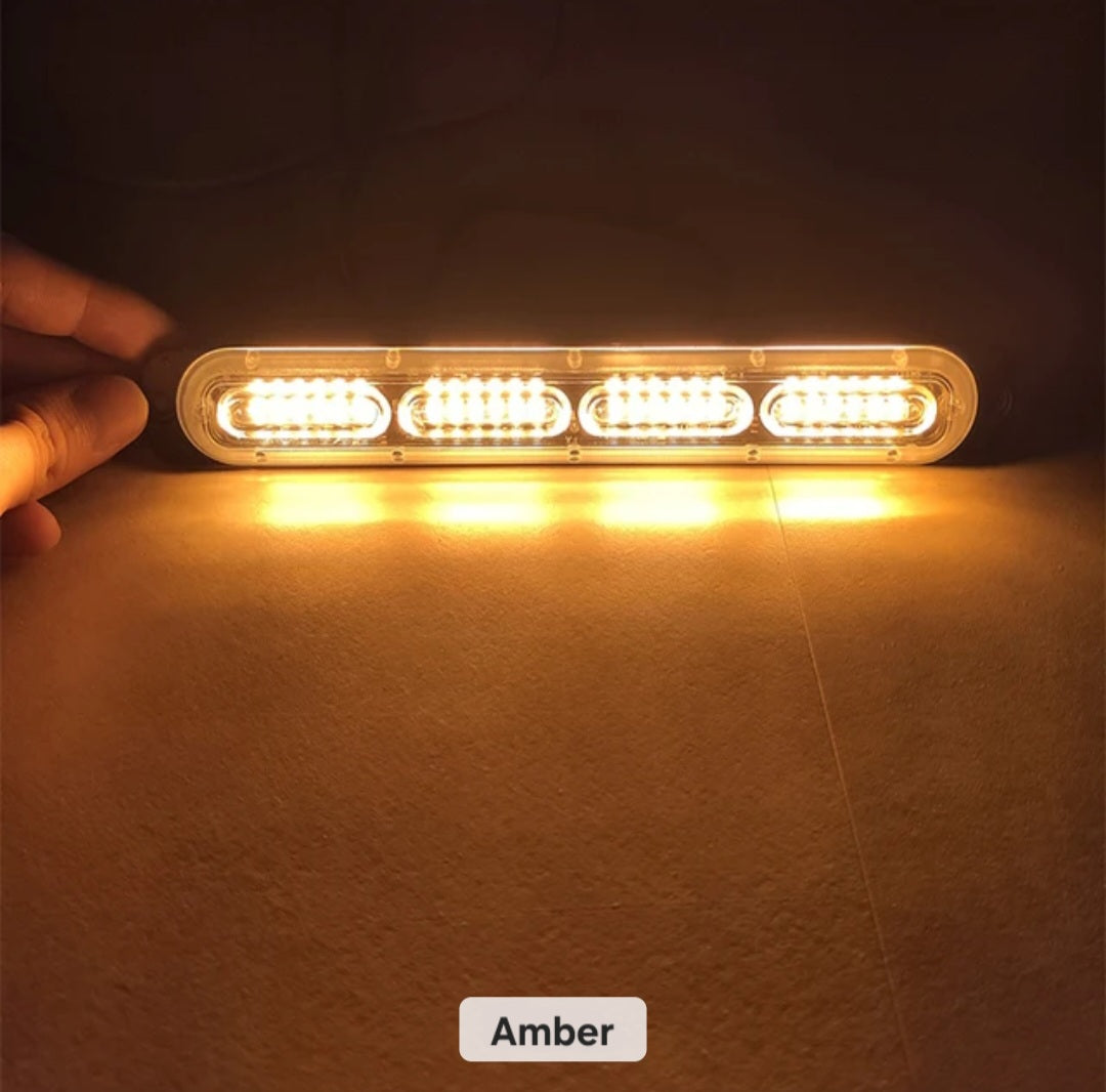 Chase bar 24 LED Strobe Lights, 18 Flash Modes Flashing Strobe Light Bar multiple colors For ATV/UTV Car Truck Van Construction Off Road Vehicle Trailer