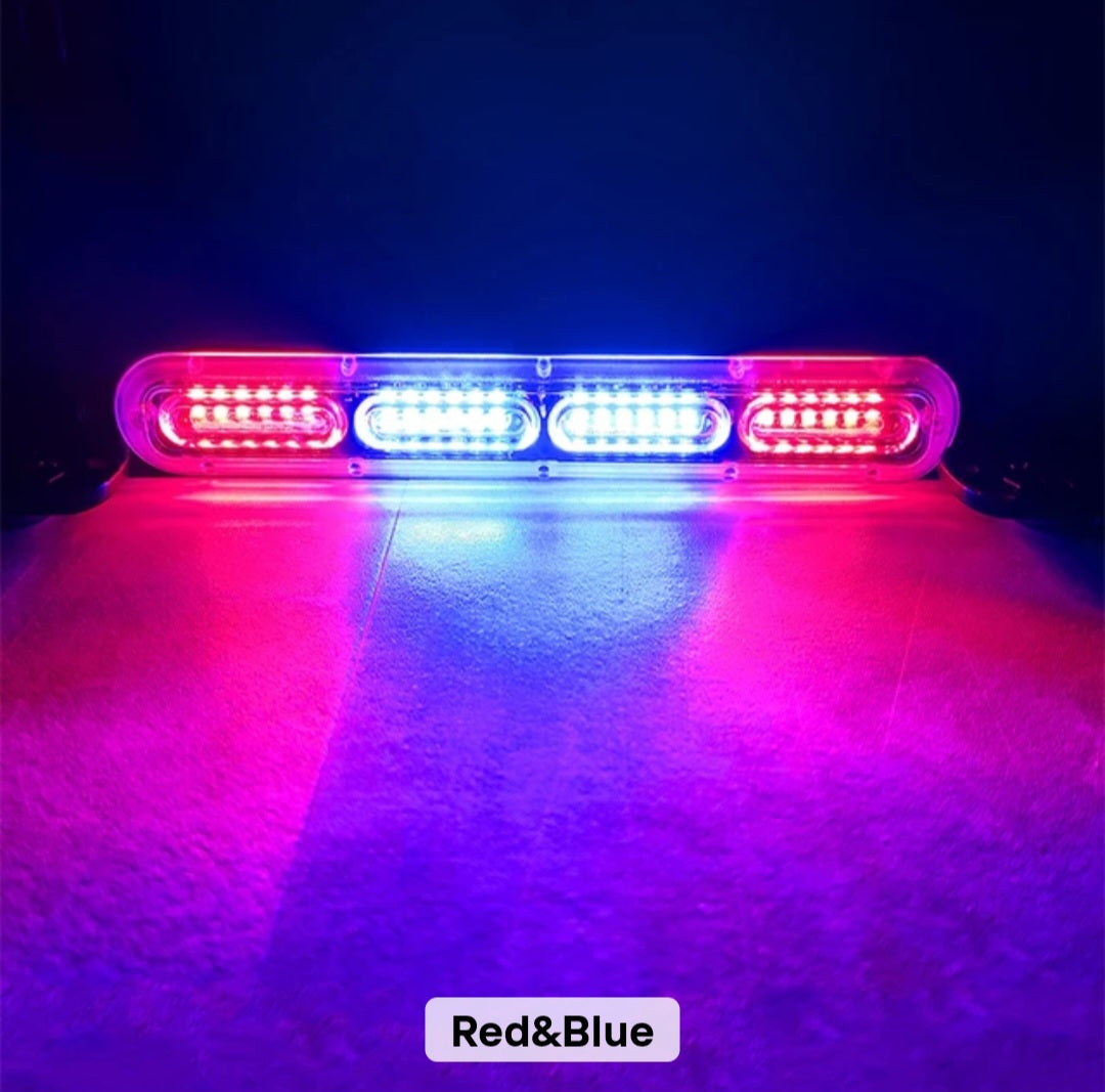 Chase bar 24 LED Strobe Lights, 18 Flash Modes Flashing Strobe Light Bar multiple colors For ATV/UTV Car Truck Van Construction Off Road Vehicle Trailer