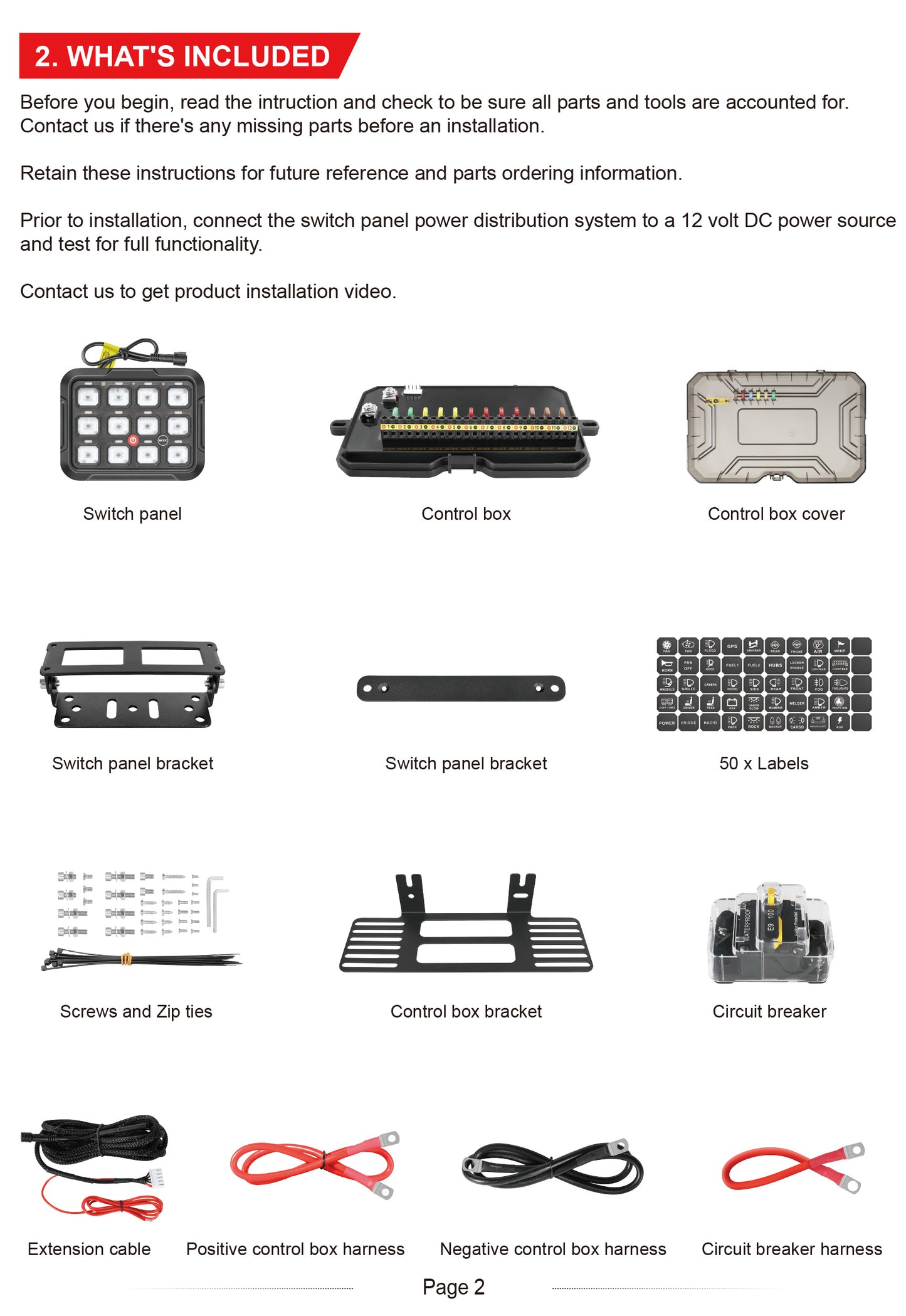 12 Gang RGB Switch Panel With Bluetooth APP Toggle/ Momentary/ Pulsed Mode Supported