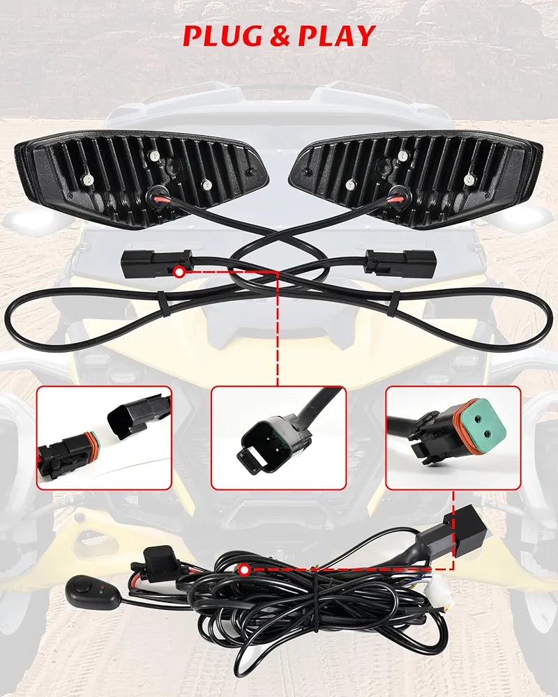 ICONIK GLIMMER LED Side Mirror Lights For ICONIK ZENITH Mirrors